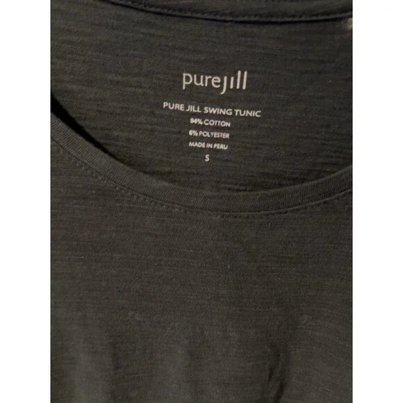 J Jill Pure Jill Swing Tunic Top Womens Sz S stretch minimalist lagenlook casual - Picture 3 of 9